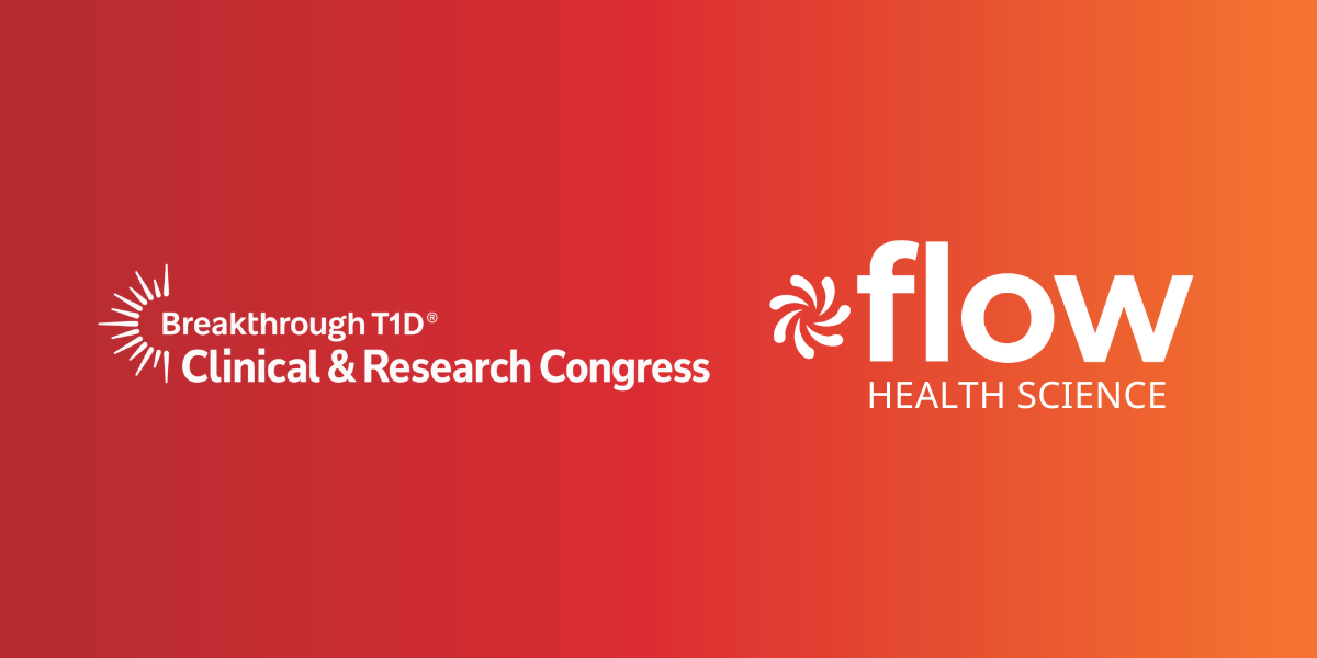 Breakthrough T1D Clinical & Research Congress and Flow Health Science logos